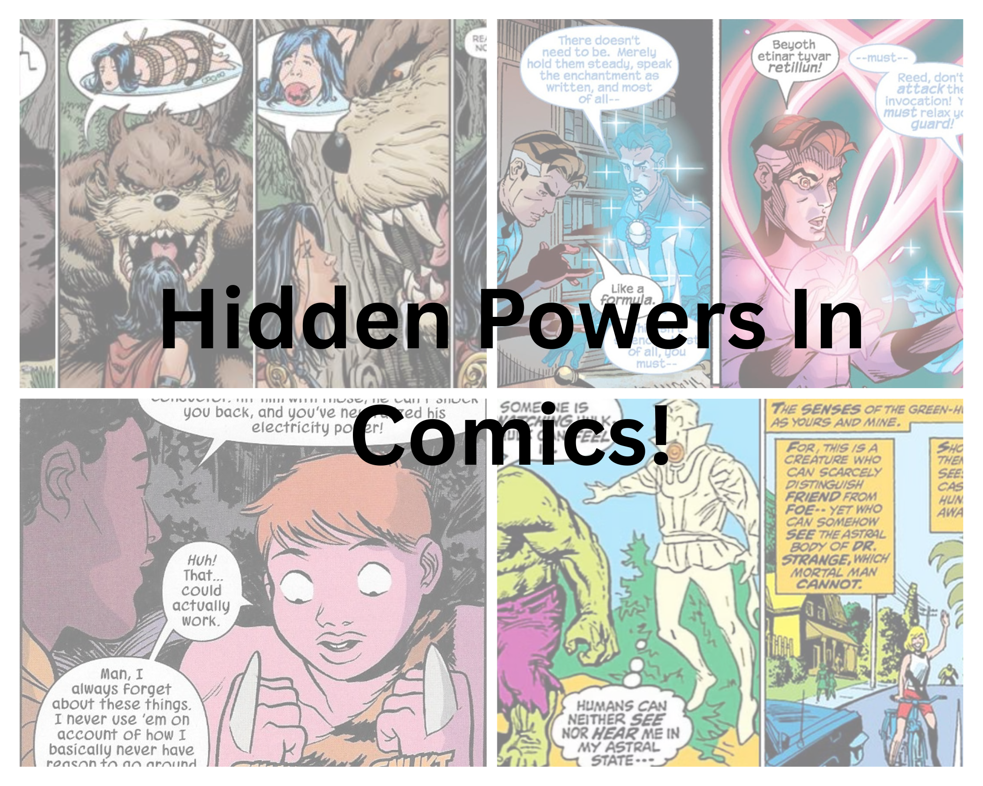 Hidden Powers in Comics